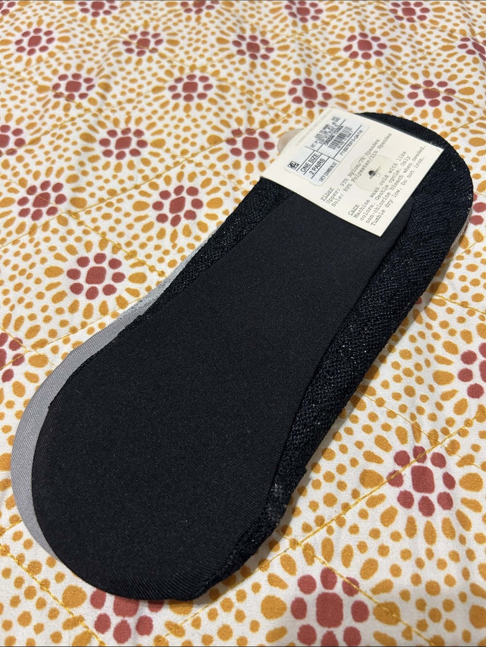 a new day Black No-Show Liner Socks